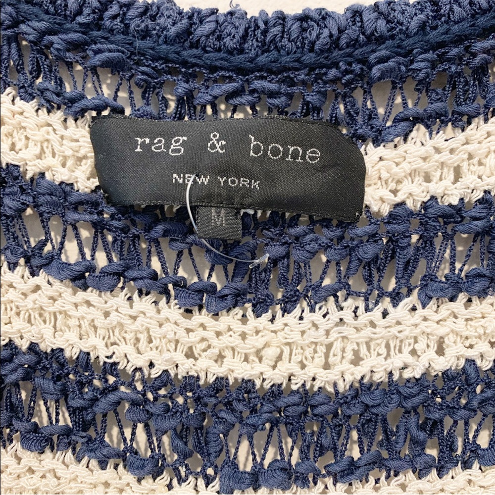 Rag & Bone Navy White Striped Top - Picture 6 of 7